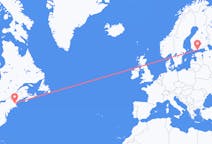 Loty z Manchester, Stany Zjednoczone z Helsinki, Finlandia