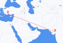 从艾哈迈达巴德飞往安塔利亚的航班