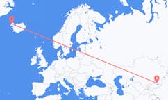 Fly fra Almaty til Ísafjörður