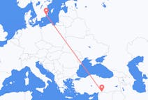 Flights from Gaziantep, Turkey to Kalmar, Sweden