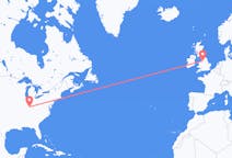 Flyreiser fra Louisville, USA til Manchester, England