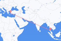 出发地 泰国出发地 洛坤是洛玛叻省目的地 希腊萨摩斯的航班