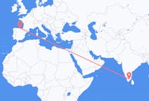 Flights from Madurai to Santander