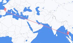 Flyreiser fra Krabi, Thailand til Zaragoza, Spania