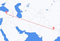 Vluchten van Siddharthanagar, Nepal naar Erzincan, Turkije