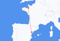 Vluchten van Rennes, Frankrijk naar Castellon, Spanje