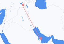 Vols depuis la ville de Doha vers la ville de Hakkari