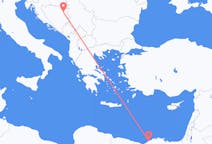 出发地 埃及亚历山大目的地 波斯尼亚和黑塞哥维那图兹拉的航班
