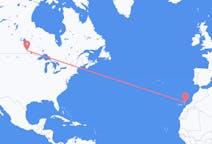 Vluchten van Winnipeg naar Lanzarote