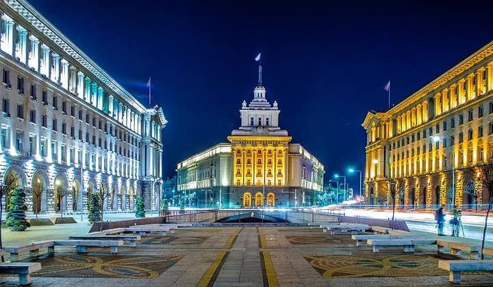 Visite panoramique nocturne à Sofia avec dîner bulgare inclus