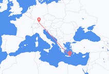 Vluchten van Sitia, Griekenland naar Memmingen, Duitsland