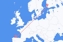 出发地 芬兰出发地 图尔库目的地 西班牙Santiago del Monte的航班