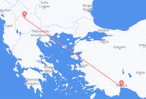 出发地 土耳其出发地 安塔利亚飞往 北马其顿斯科普里的航班