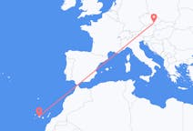 Flyrejser fra Tenerife, Spanien til Brno, Tjekkiet
