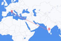 Flyg från Bangalore, Indien till Figari, Frankrike