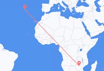 Flyg från Harare, Zimbabwe till Terceira, Portugal