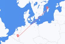 Voos de Visby, Suécia para Liège, Bélgica