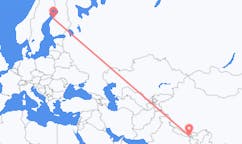 Flyreiser fra Bhadrapur, Mechi, Nepal til Karleby, Finland
