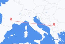 Flyreiser fra Priština, Kosovo til Rodez, Frankrike