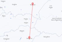 Flyg från Debrecen, Ungern till Rzeszów, Polen