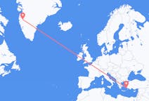 Flights from Kalymnos, Greece to Kangerlussuaq, Greenland