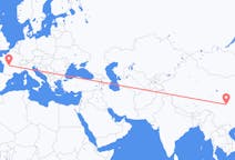 Flyrejser fra Mianyang, Kina til Limoges, Frankrig