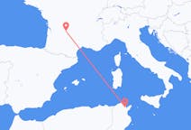 Flyrejser fra Tunis, Tunesien til Brive-la-gaillarde, Frankrig