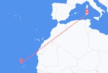 Flyreiser fra São Vicente, Kapp Verde til Cagliari, Italia