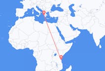 Flyreiser fra Dar-es-Salaam, Tanzania til Zakynthos Island, Hellas