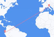 Flyreiser fra Santa Rosa Canton, Ecuador til Bologna, Italia