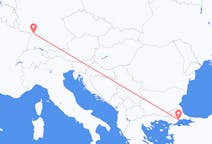 Fly fra Tekirdağ til Karlsruhe