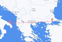 Flights from Tekirdağ, Turkey to Brindisi, Italy