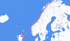 出发地 挪威与 巴杜福斯前往苏格兰的阿伯丁的航班