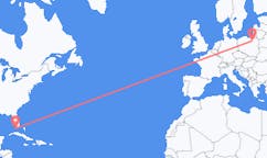 Flyreiser fra Key West, USA til Szczytno, Polen