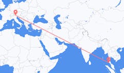 Flyreiser fra Phuket City, Thailand til Bolzano, Italia