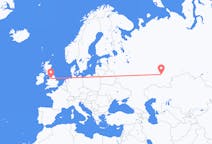 Flyreiser fra Ufa, Russland til Manchester, England