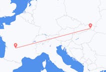Flyg från Kosice, Slovakien till Brive-la-gaillarde, Frankrike