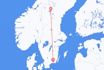 Vols d’Östersund, Suède vers Karlskrona, Suède