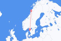 Vols depuis la ville de Mosjøen vers la ville de Göteborg