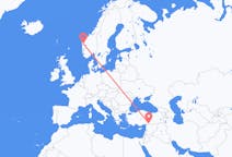 Flights from Førde, Norway to Gaziantep, Turkey