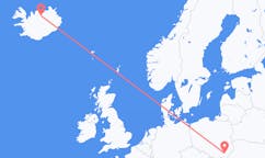 Flights from the city of Rzeszów, Poland to the city of Akureyri, Iceland
