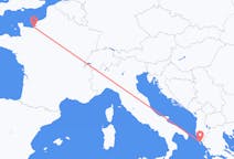 Flights from Deauville, France to Corfu, Greece
