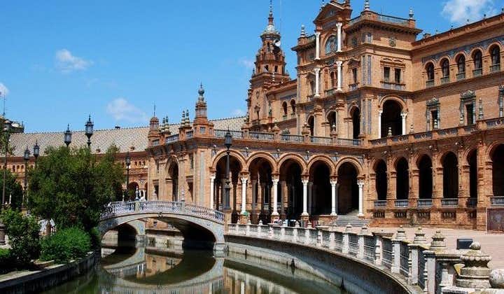 Alcazar, kathedraal, Santa Cruz kwartaal, arena en rondvaart door de rivier in Sevilla