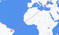 Flights from Petrolina, Brazil to Eskişehir, Turkey