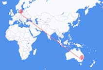 Flyrejser fra Canberra, Australien til Poznań, Polen