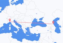 Flights from Makhachkala, Russia to Genoa, Italy