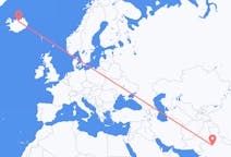 Flyrejser fra Jaipur, Indien til Akureyri, Island