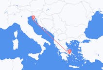 Vluchten van Athene naar Pula
