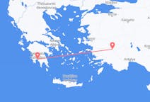 Flyrejser fra Denizli, Tyrkiet til Kalamata, Grækenland