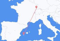 スイスのから バーゼル、スペインのへ イビサ島フライト
